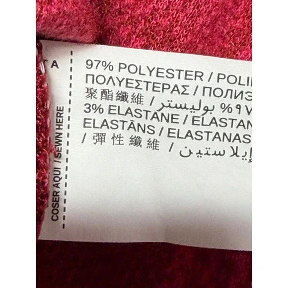 Mango Basics Red Glen Plaid Puff Sleeve Boat Neck Top Womens Size Small S - Picture 10 of 11